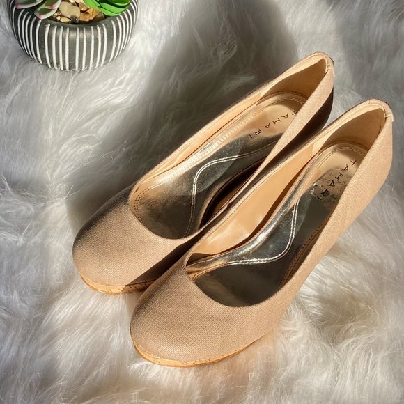 Tahari Sophia Glitter Platform Pump Sz 8 - Picture 3 of 9